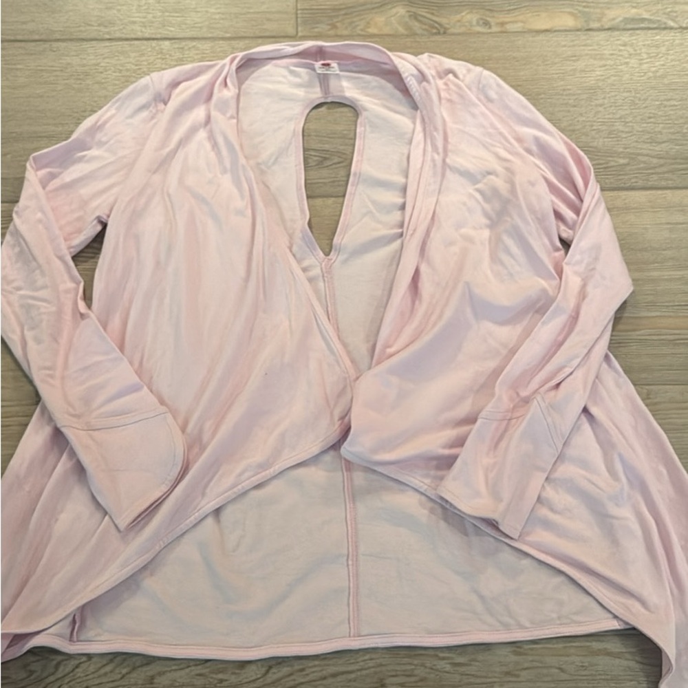 Pink peek a boo cardigan
